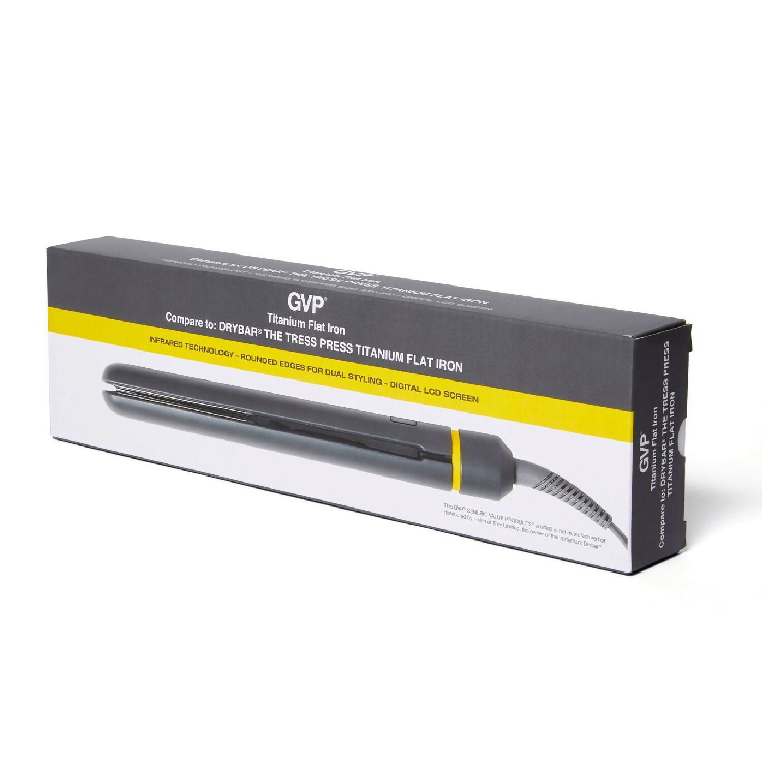 1” Straightening Iron Compare to Drybar Tress Press Titanium Flat Iron