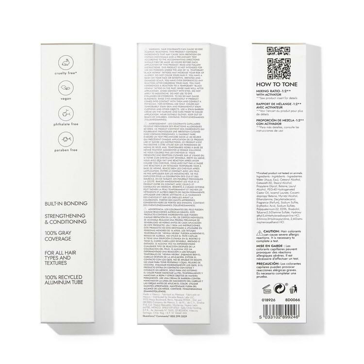 Cooling Ash Bonding Toner Demi-Permanent Hair Color