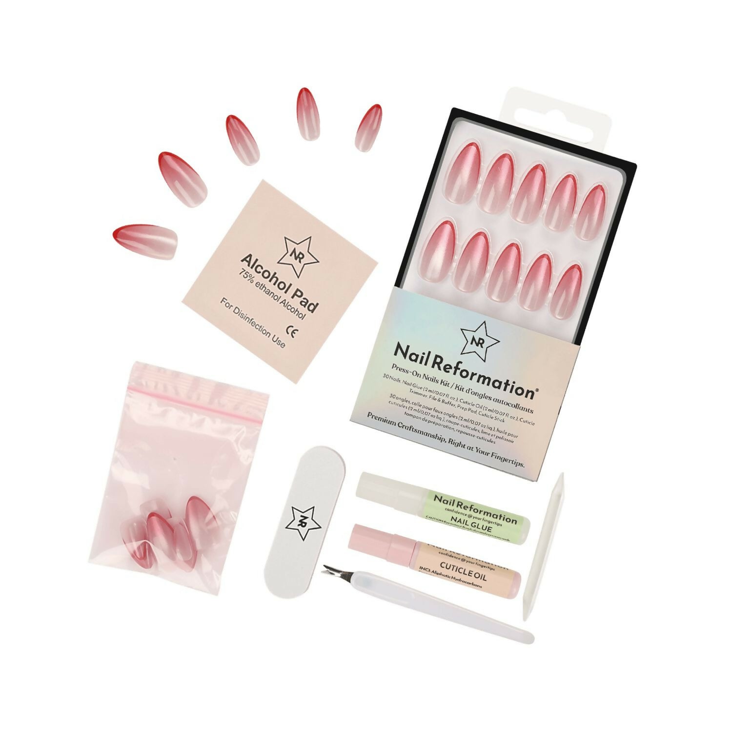 Cabernet Press On Nails