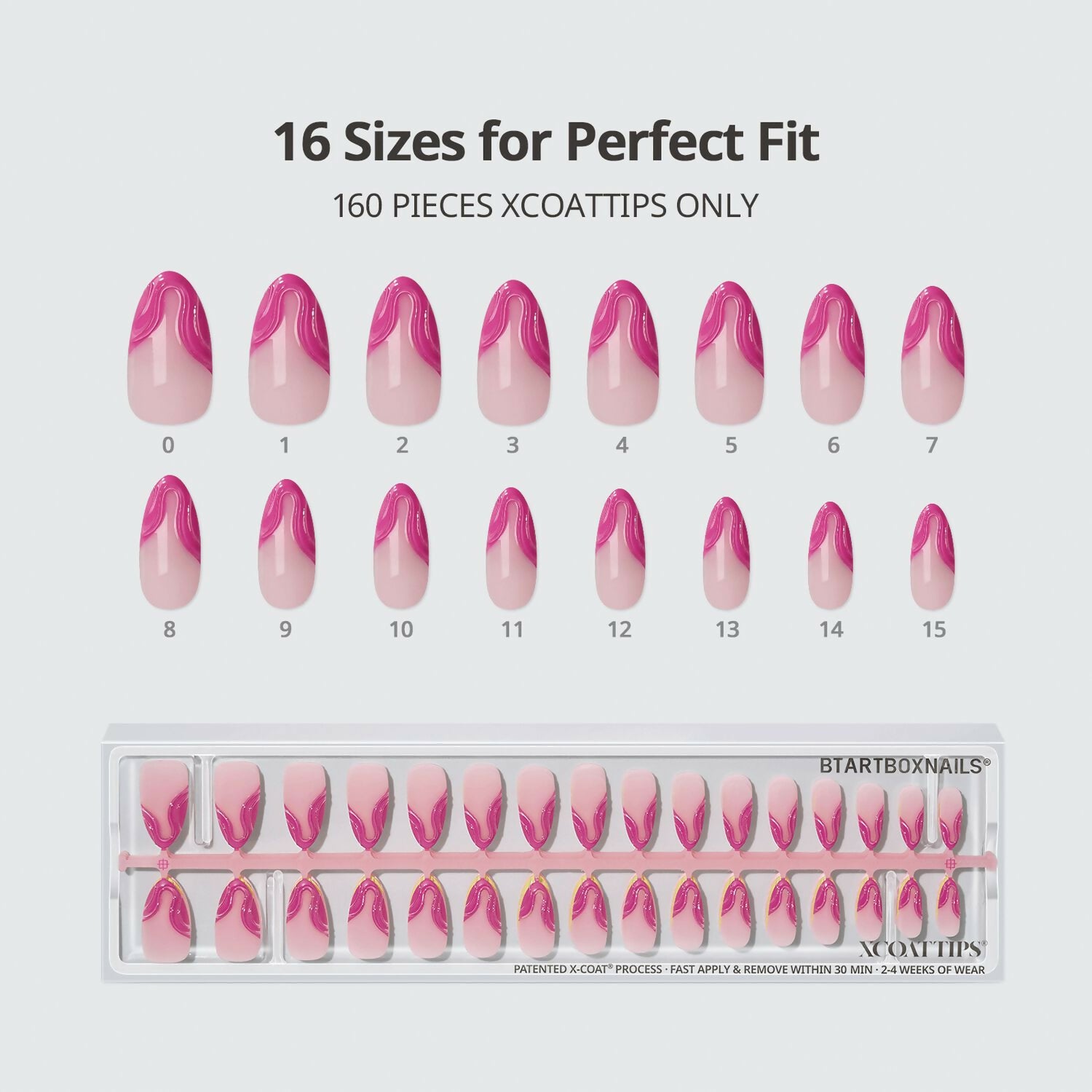 XCOATTIPS® 3D French - Medium Almond Sugar Collection