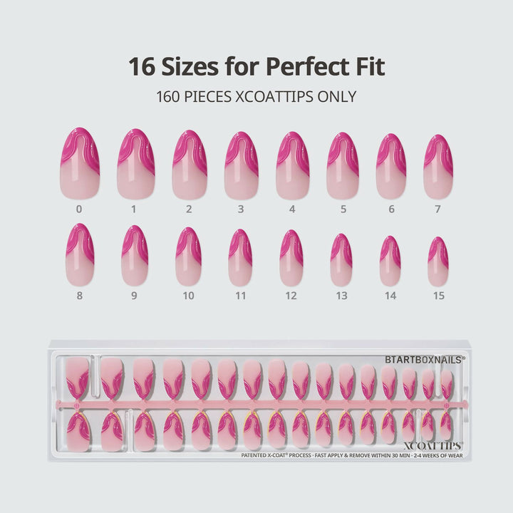 XCOATTIPS® 3D French - Medium Almond Sugar Collection