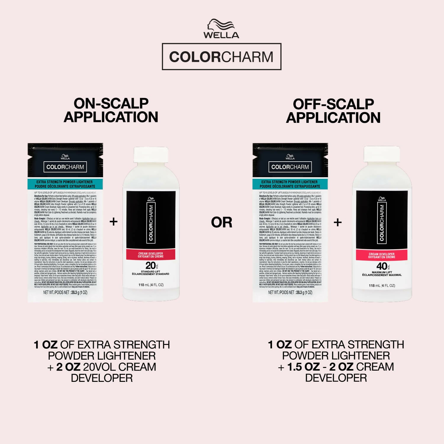Wella Colorcharm Extra Strength Powder Lightener 16 Oz