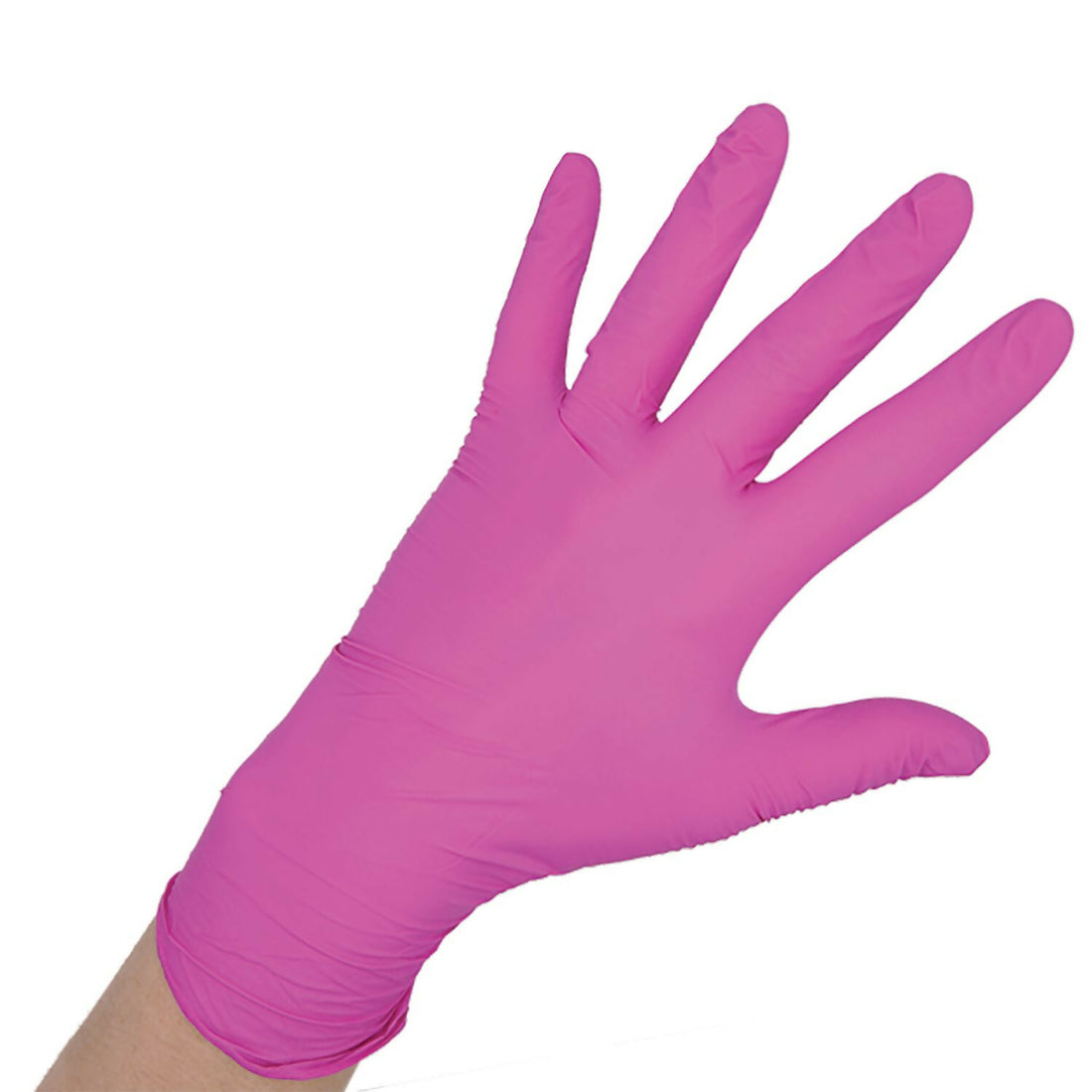 Pink Paws Nitrile Coloring Gloves Medium