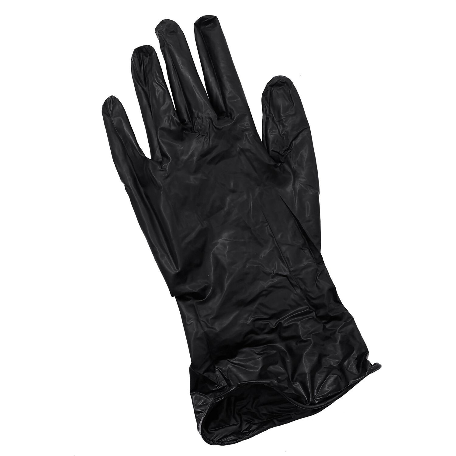 Medium 2ct Black Vinyl Gloves