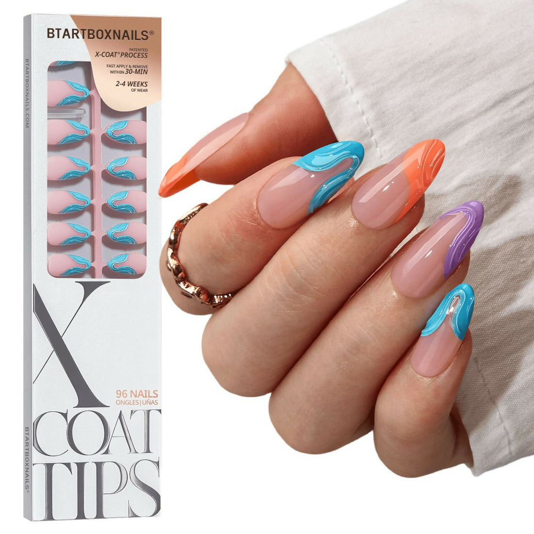 XCOATTIPS® 3D French - Medium Almond Beach Collection