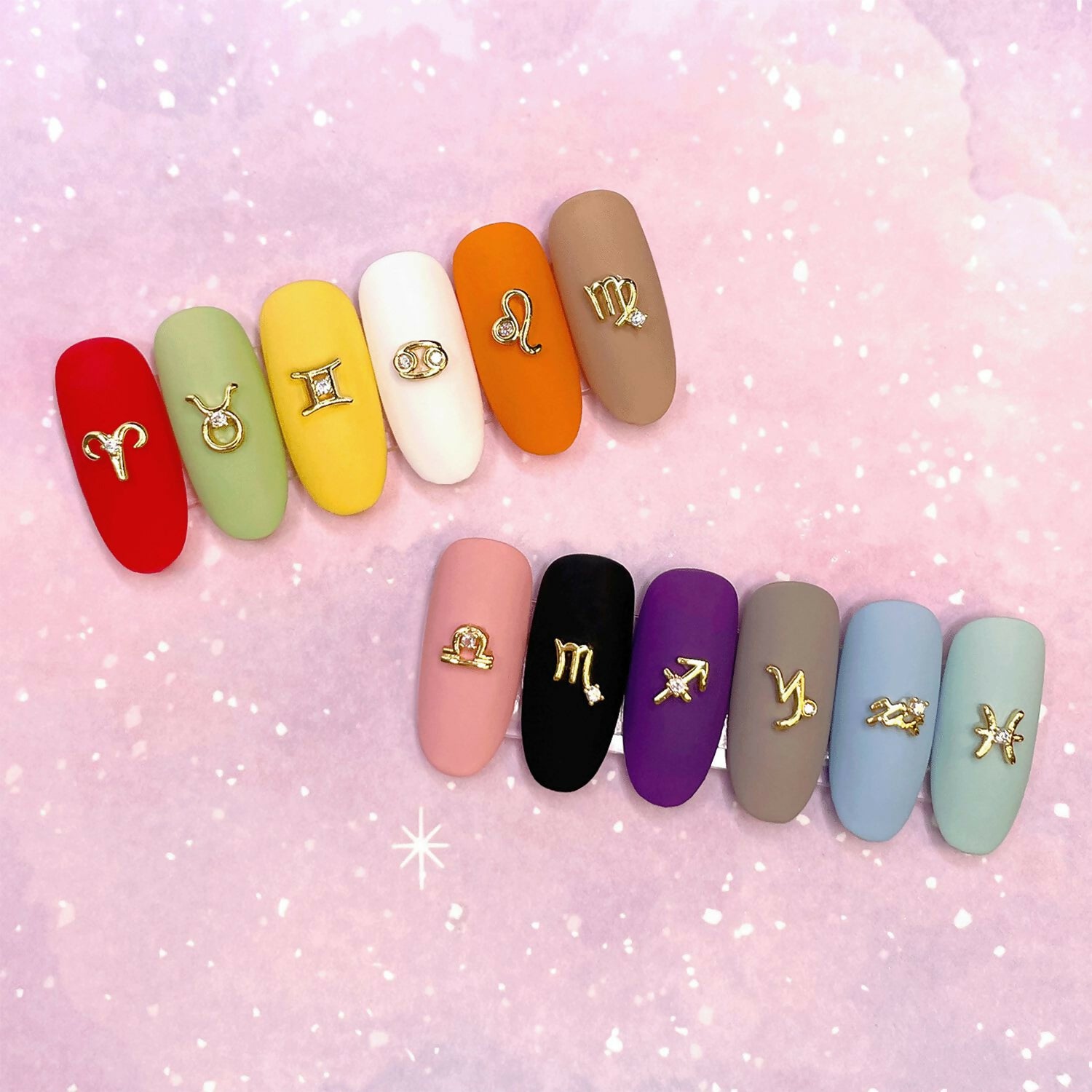 Nail Art Zodiac Zircon Charms Aries