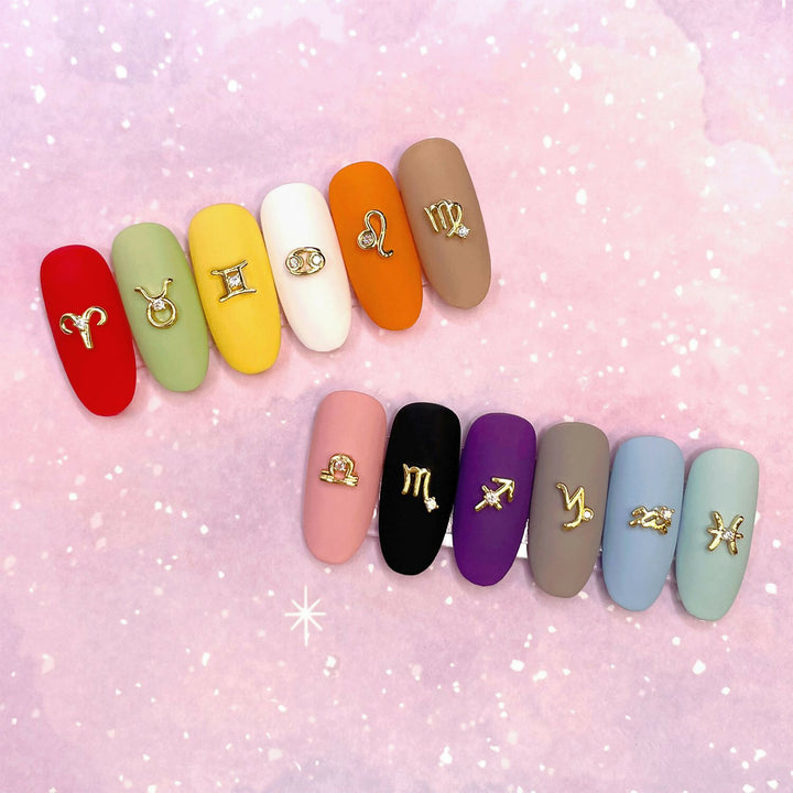 Nail Art Zodiac Zircon Charms Aries